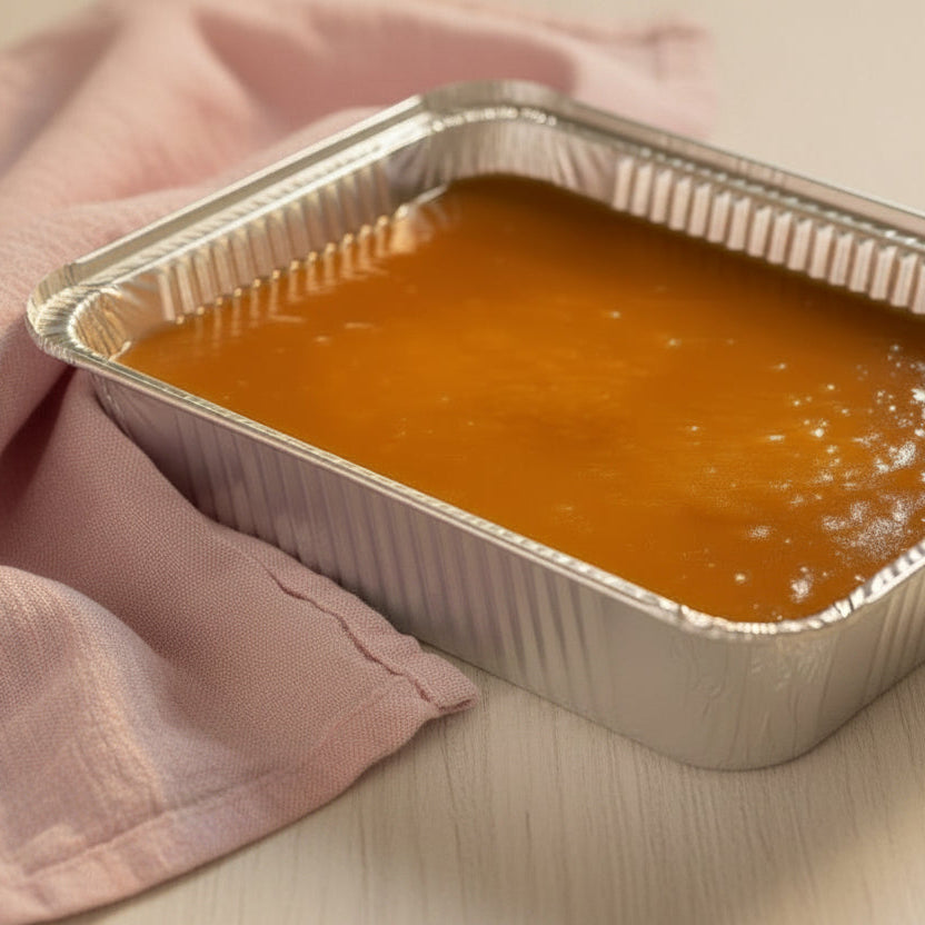 Gâteau maison de chez La Bine au caramel salé