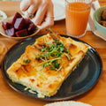Notre quiche en croûte de pain de chez La Bine à Mascouche