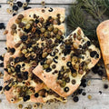 Focaccia maison aux olives 